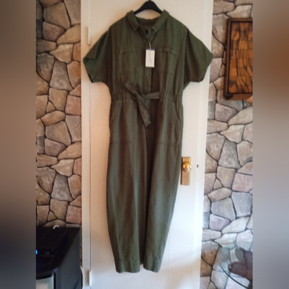Olive green jumpsuit